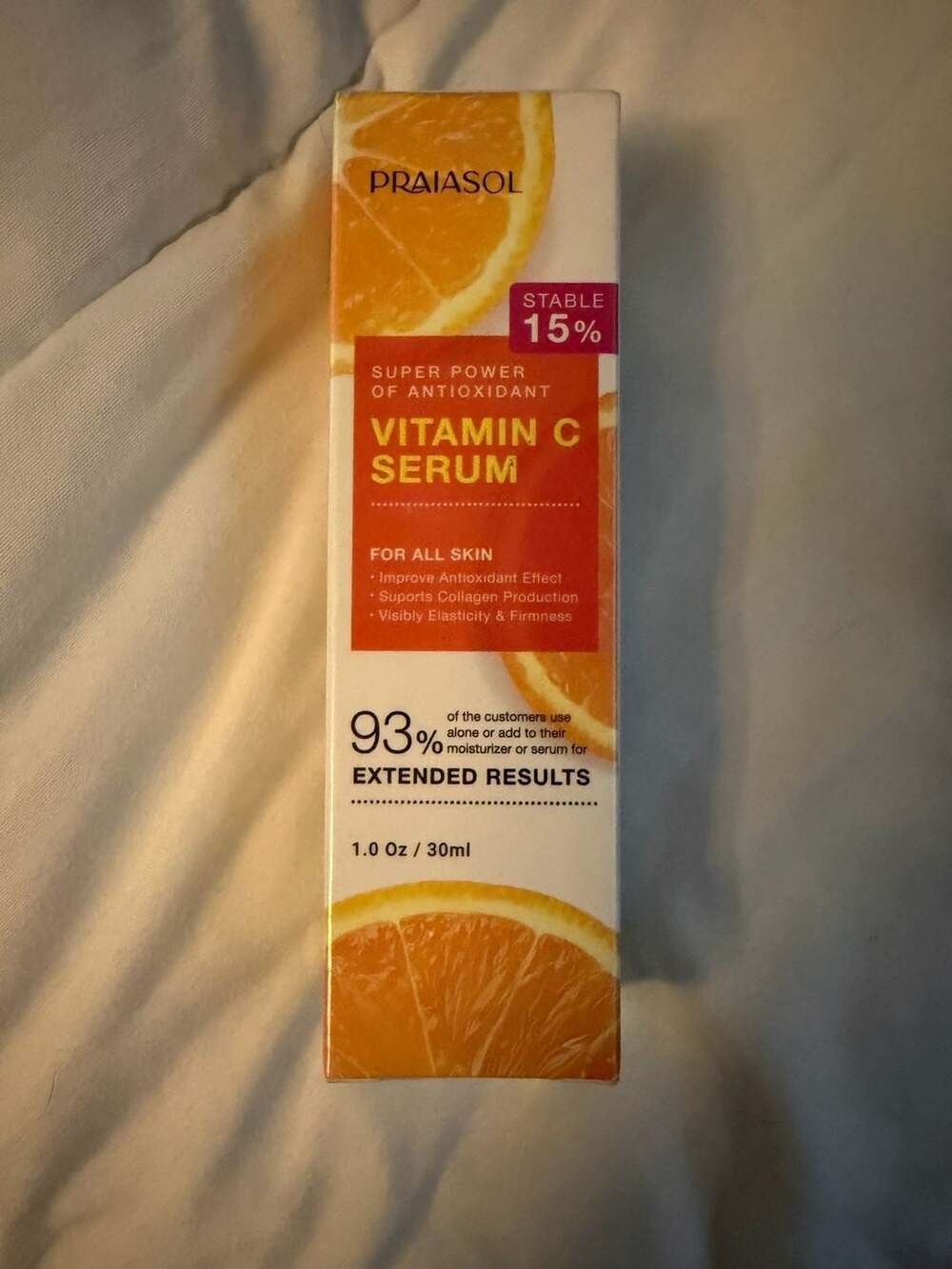 #341 Praiasol Stable 15% Vitamin C Serum 1.0 Oz / 30ml